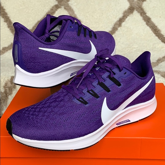 nike men's air zoom pegasus 35 running shoes purple